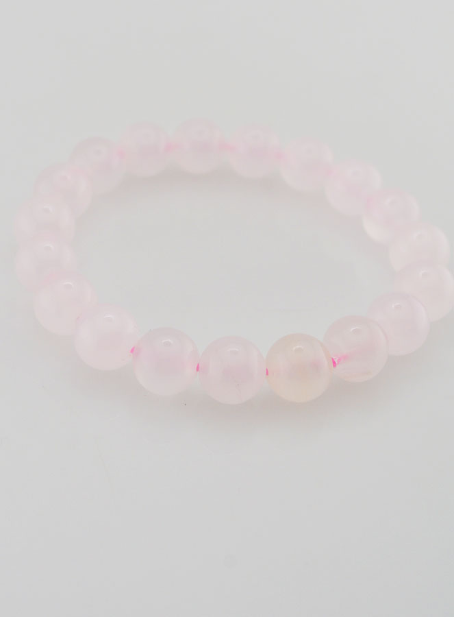 Bracelet en Pierre Naturelle de Calcite Rose - 10mm (pic 3)