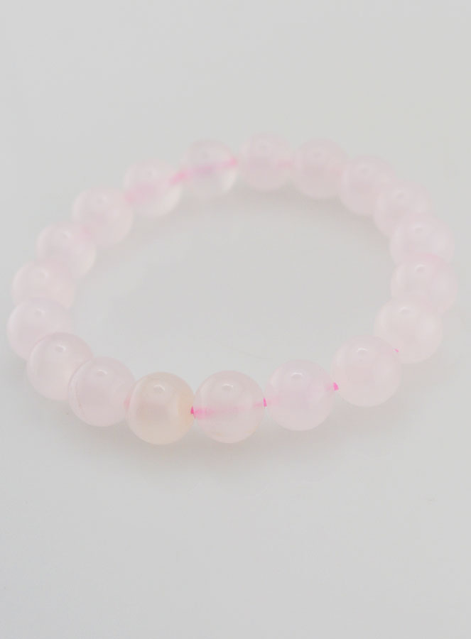 Bracelet en Pierre Naturelle de Calcite Rose - 10mm (pic 4)