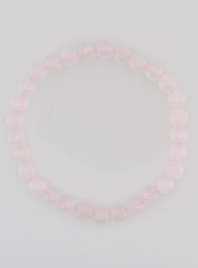 Bracelet en Pierre Naturelle de Calcite Rose - 6mm (pic 1)