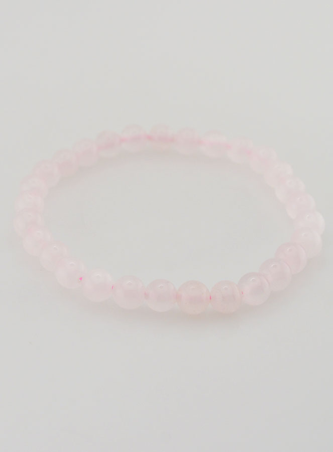 Bracelet en Pierre Naturelle de Calcite Rose - 6mm (pic 3)