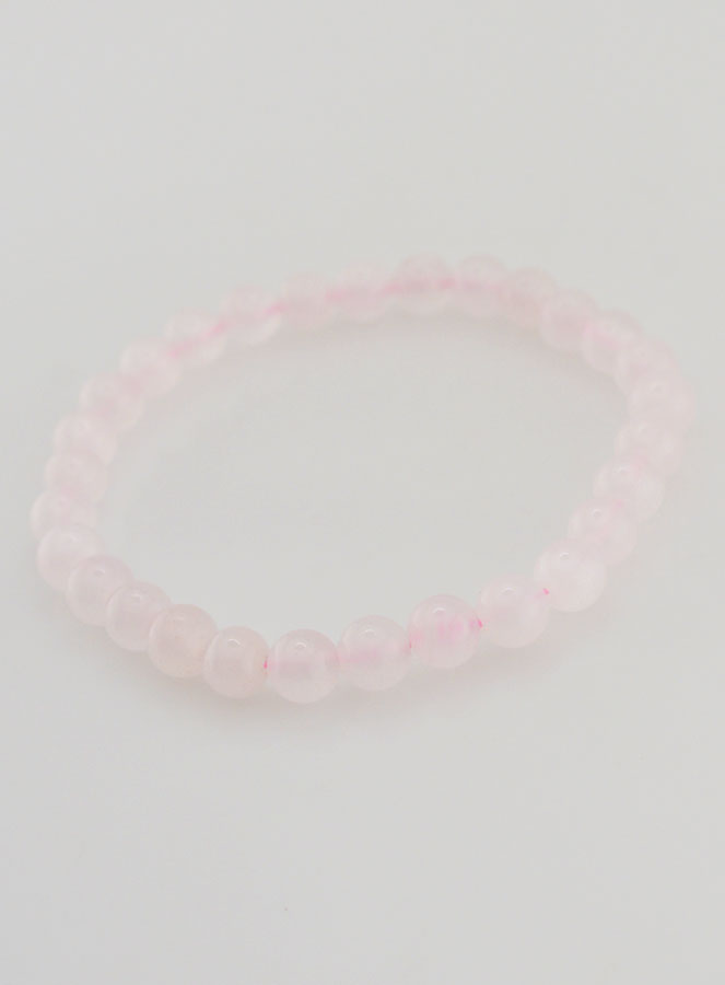 Bracelet en Pierre Naturelle de Calcite Rose - 6mm (pic 4)