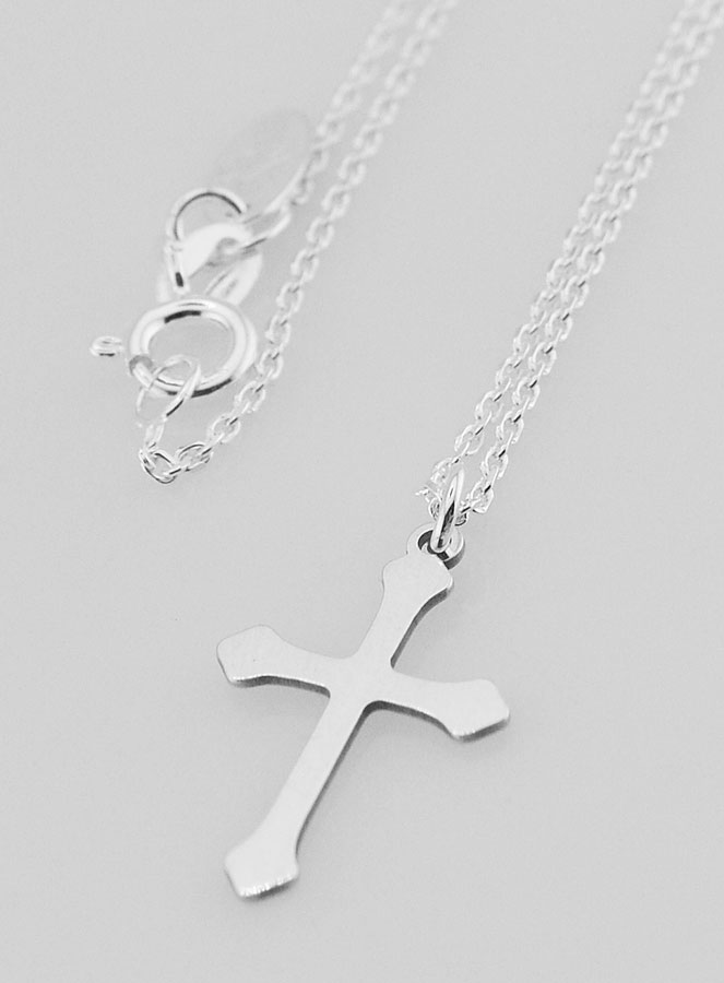 Collier Religieux & Croix - Argent 925/1000 (pic 1)