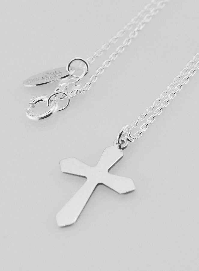 Collier Religieux & Croix - Argent 925/1000 (pic 1)