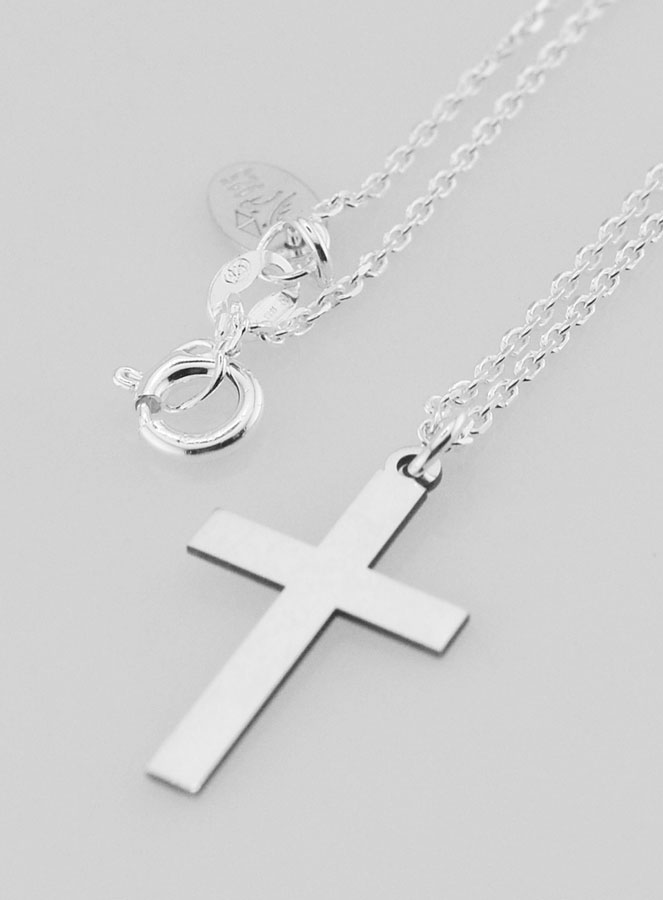 Collier Religieux & Croix - Argent 925/1000 (pic 1)