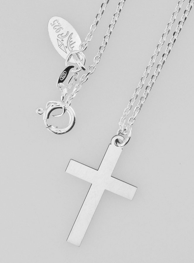 Collier Religieux & Croix - Argent 925/1000 (pic 4)