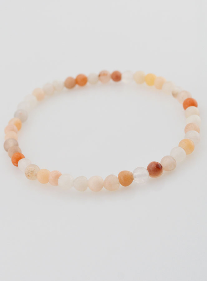 Bracelet en Pierre Naturelle d'Aventurine Pêche - 4mm (pic 3)