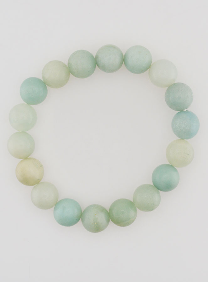 Bracelet en Pierre Naturelle d'Amazonite - 10mm (pic 1)