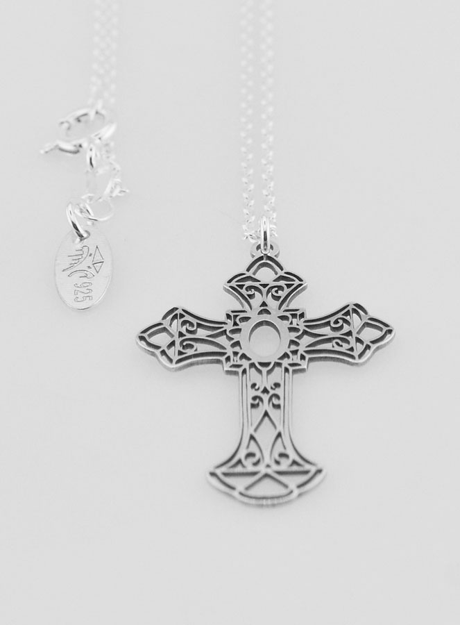 Collier Religieux & Croix - Argent 925/1000 (pic 3)