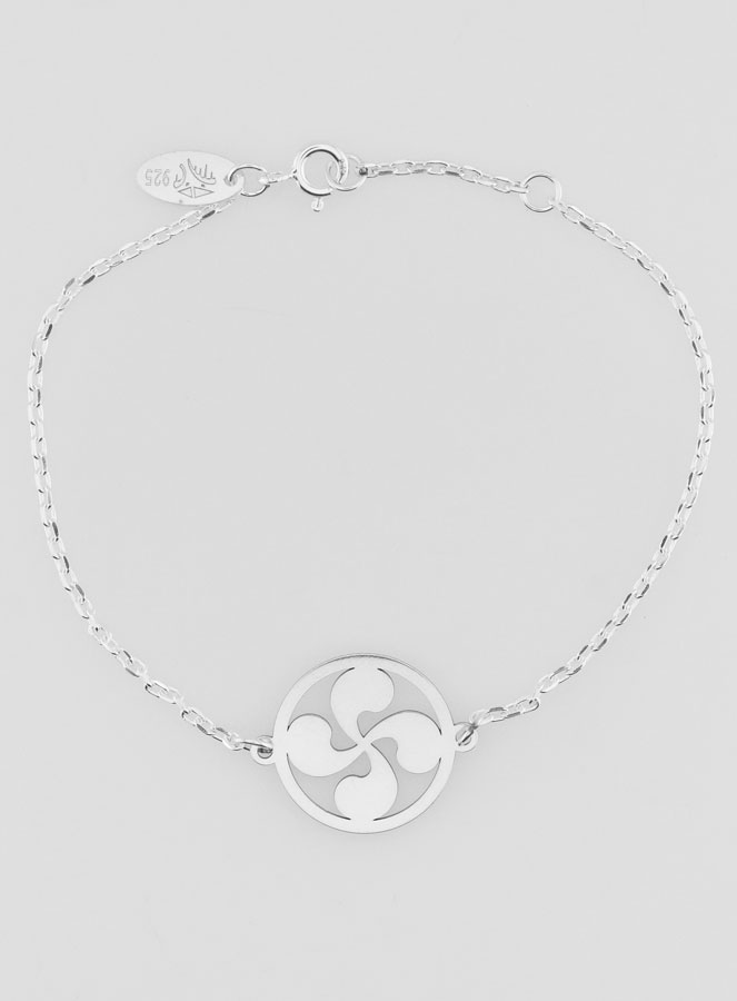 Bracelet en Argent Massif - Croix Basque (pic 2)