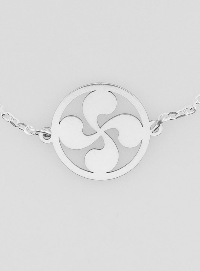 Bracelet en Argent Massif - Croix Basque (pic 4)