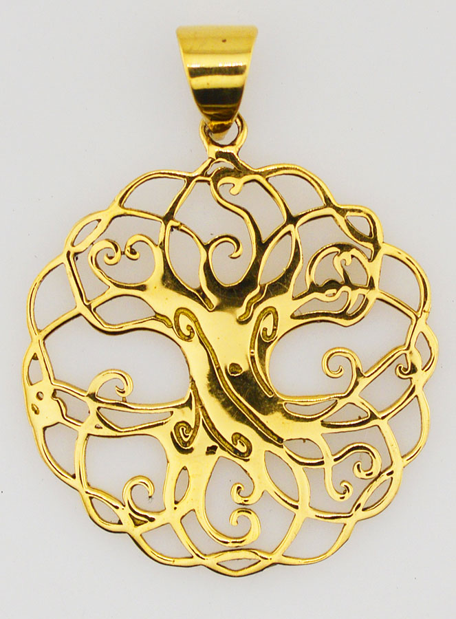 Pendentif Arbre de Vie en Bronze - 35mm (pic 1)