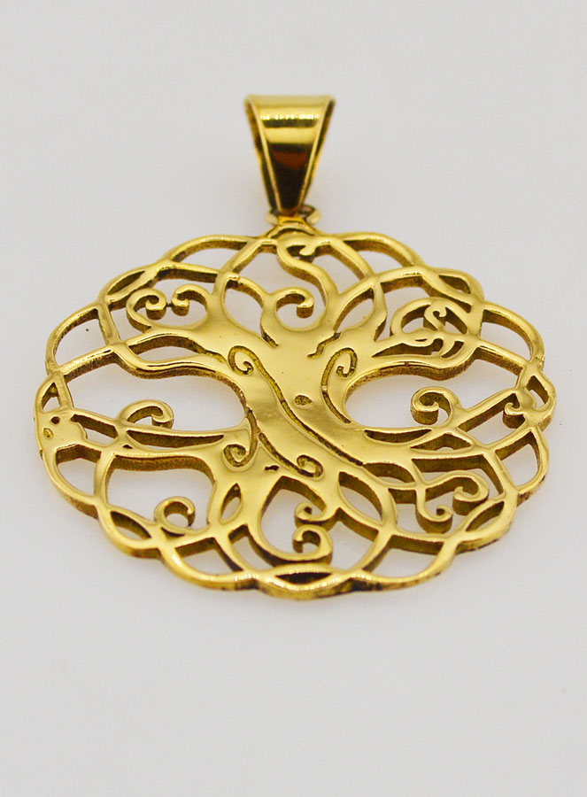 Pendentif Arbre de Vie en Bronze - 35mm (pic 2)