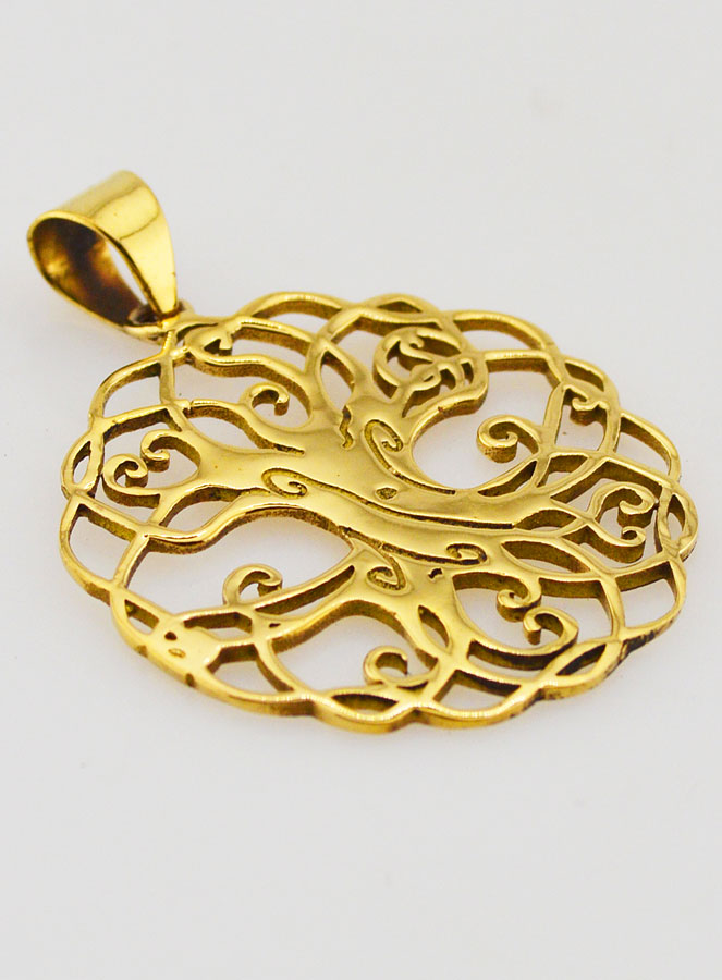 Pendentif Arbre de Vie en Bronze - 35mm (pic 3)