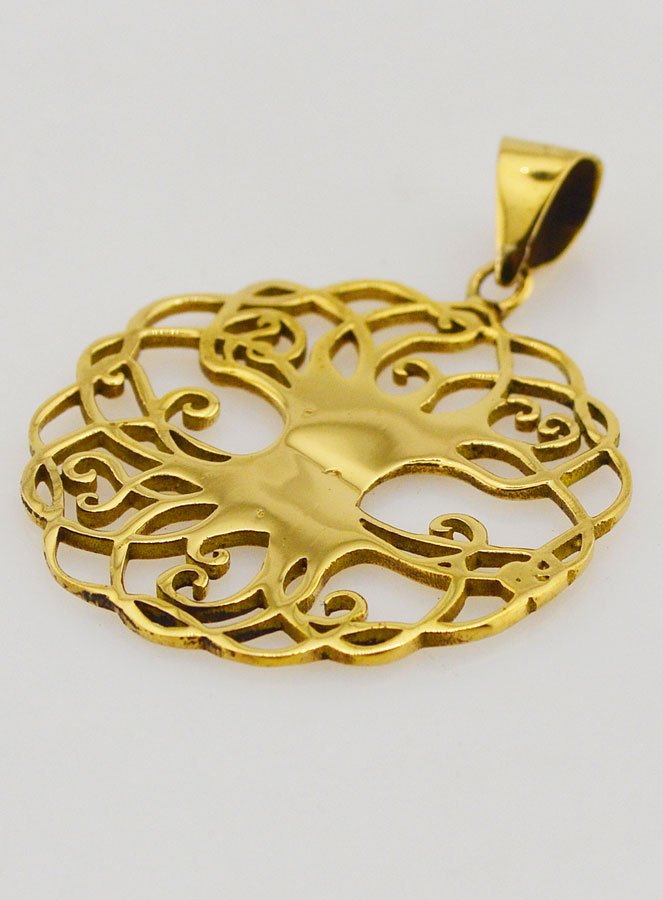 Pendentif Arbre de Vie en Bronze - 35mm (pic 4)
