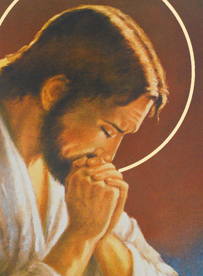 Icône Religieuse Jésus Christ en Prière - 14cm (pic 2)