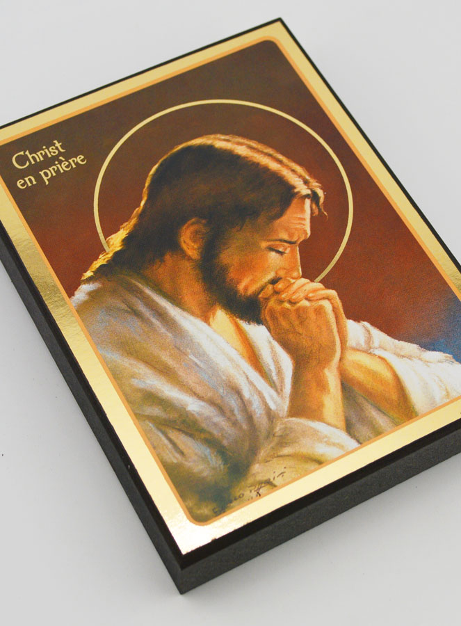 Icône Religieuse Jésus Christ en Prière - 14cm (pic 3)