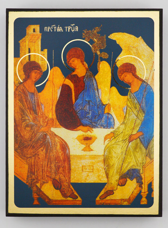 Icône Religieuse Sainte Trinité - 14cm (pic 1)