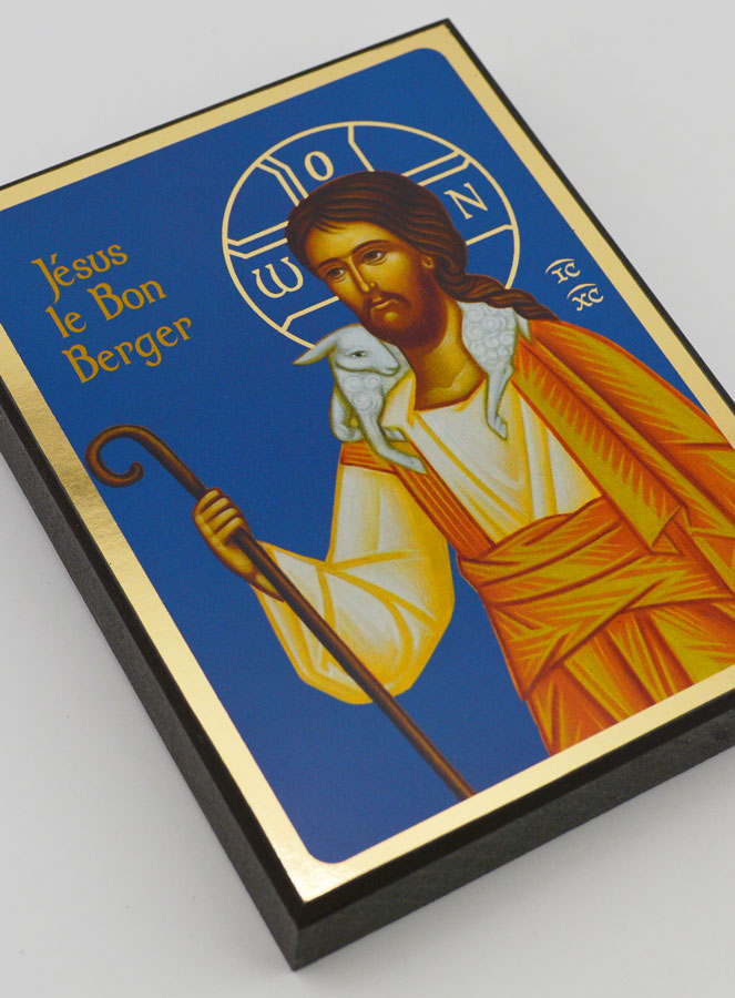 Icône Religieuse Jésus Bon Berger - 14cm (pic 3)