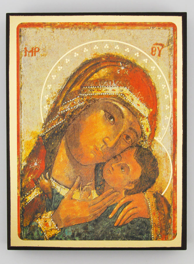 Icône Religieuse Vierge de Korsun - 14cm (pic 1)