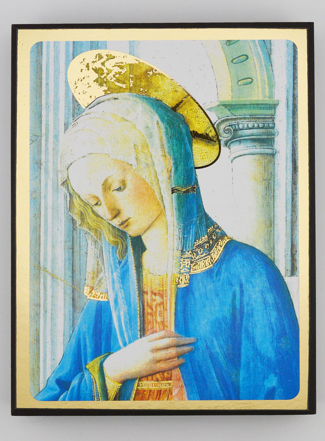 Icône Religieuse Vierge de l'Annonciation - 14cm (pic 1)