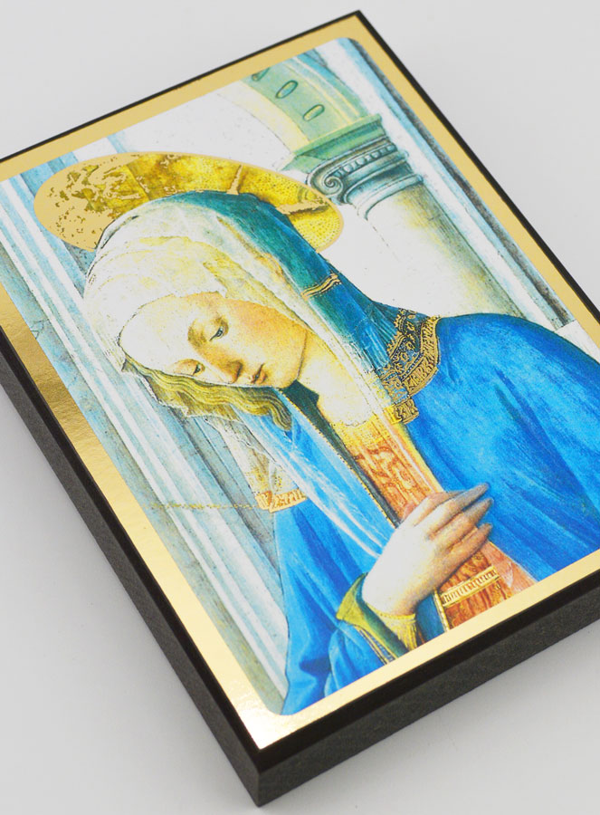 Icône Religieuse Vierge de l'Annonciation - 14cm (pic 3)
