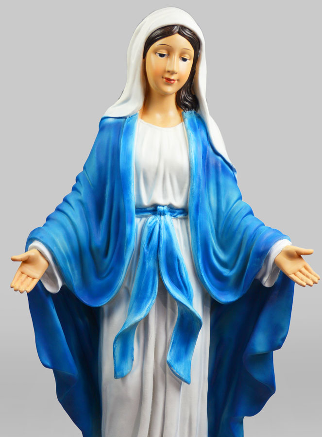 Grande Statue de la Vierge Miraculeuse - 80cm (pic 3)