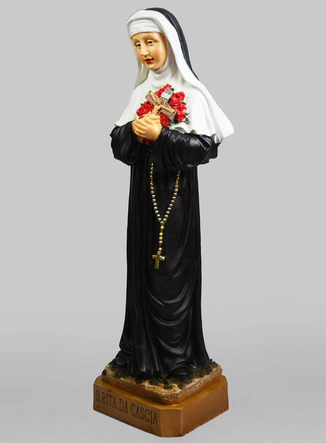 Grande Statue de Sainte Rita de Cascia - 80cm (pic 2)
