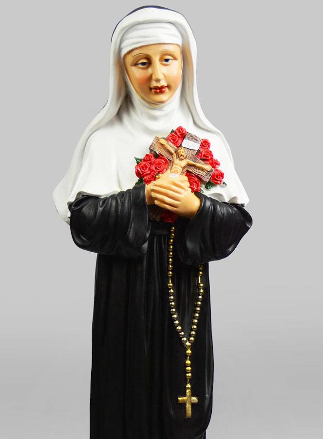 Grande Statue de Sainte Rita de Cascia - 80cm (pic 3)