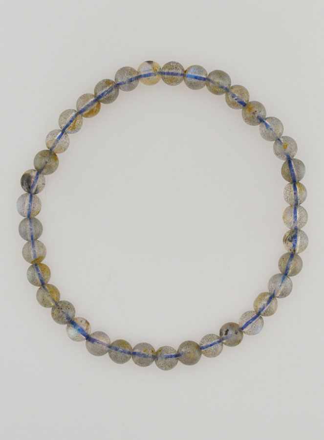 Bracelet en Pierre Naturelle de Labradorite AA - 4mm (pic 1)