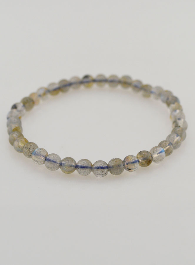 Bracelet en Pierre Naturelle de Labradorite AA - 4mm (pic 2)