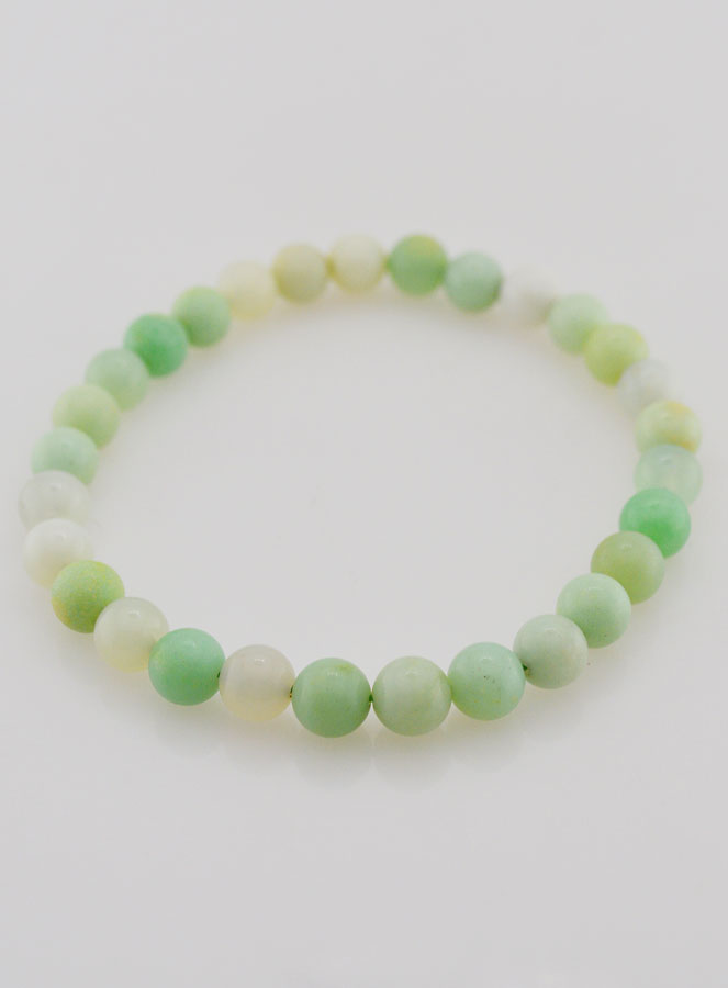 Bracelet en Pierre Naturelle de Chrysoprase 6mm AA+ (pic 2)