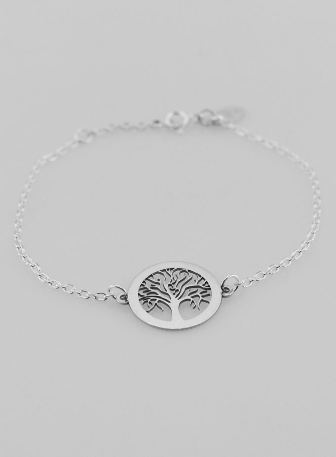 Bracelet en Argent Massif - Arbre de Vie (pic 2)