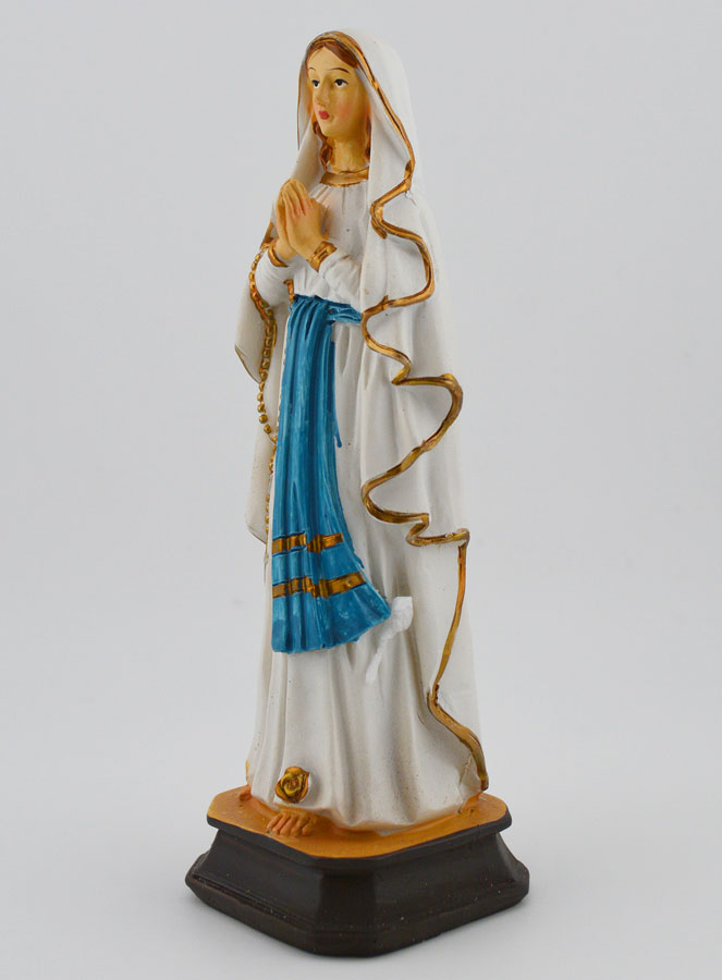 Statue Religieuse Notre Dame de Lourdes - 15cm (pic 2)