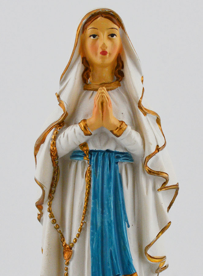 Statue Religieuse Notre Dame de Lourdes - 15cm (pic 3)