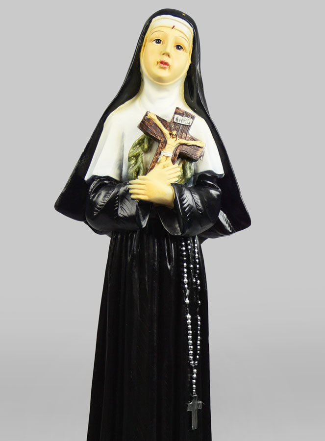 Statue Religieuse de Sainte Rita aux Roses - 60cm (pic 3)