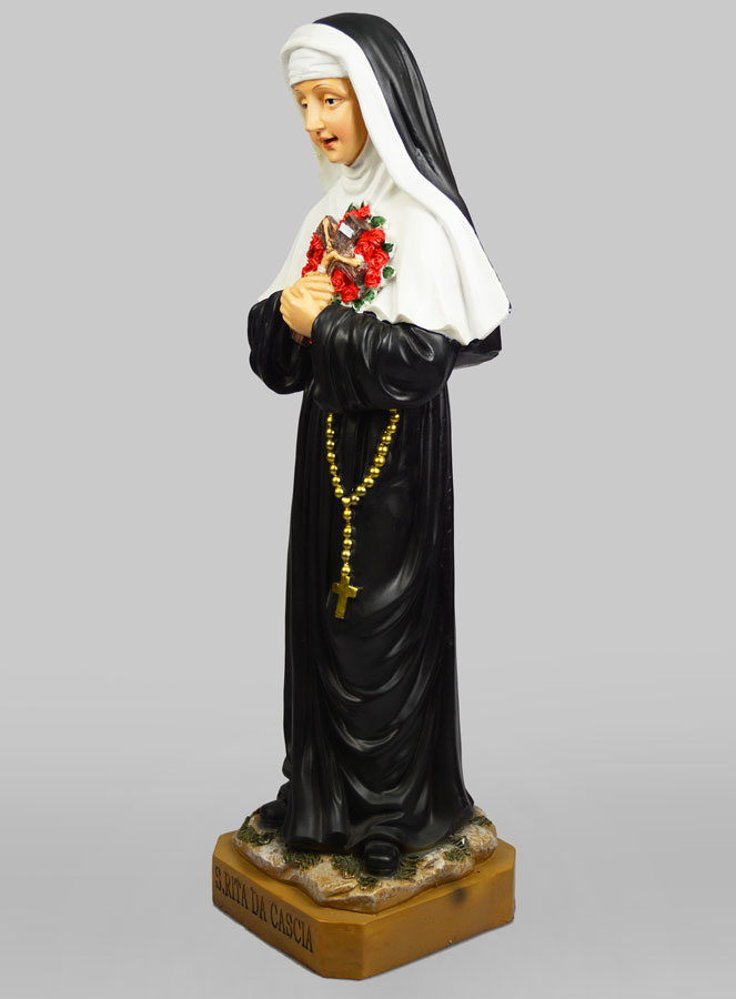Statue Religieuse de Sainte Rita de Cascia - 60cm (pic 2)