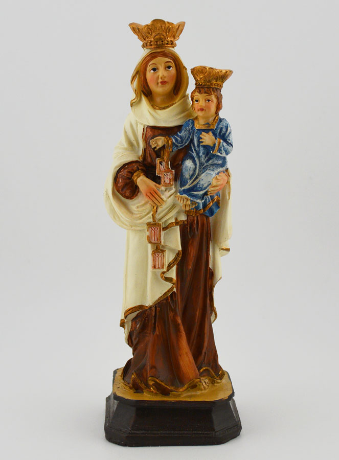 Statue Religieuse ND du Mont Carmel - 15cm (pic 1)