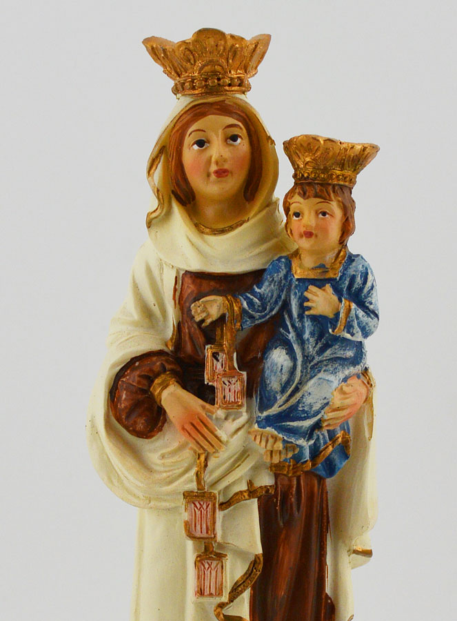 Statue Religieuse ND du Mont Carmel - 15cm (pic 3)