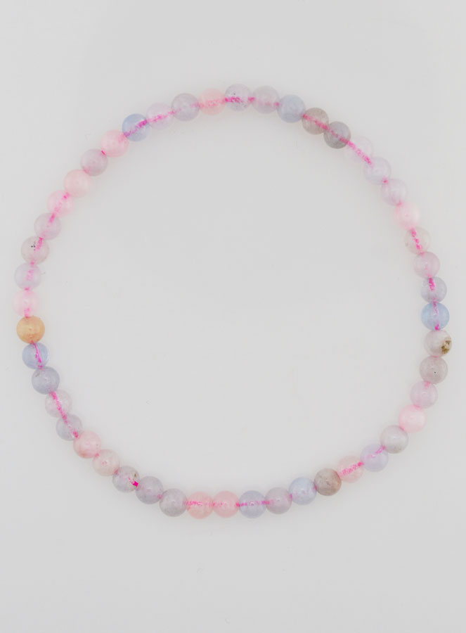 Bracelet en Pierre de Béryl - 4mm (pic 1)