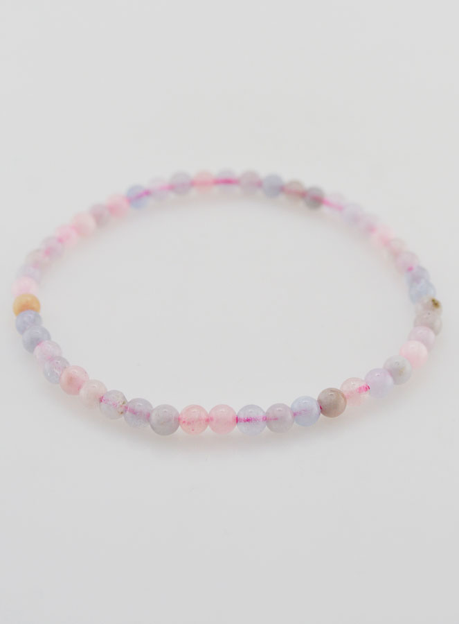 Bracelet en Pierre de Béryl - 4mm (pic 2)