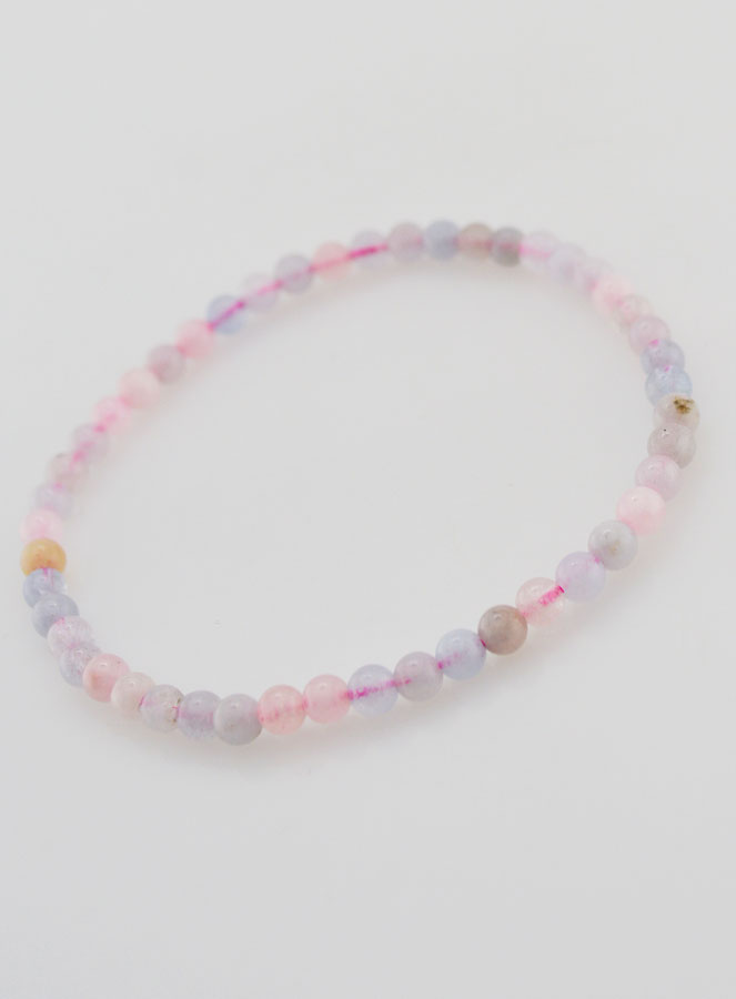 Bracelet en Pierre de Béryl - 4mm (pic 3)