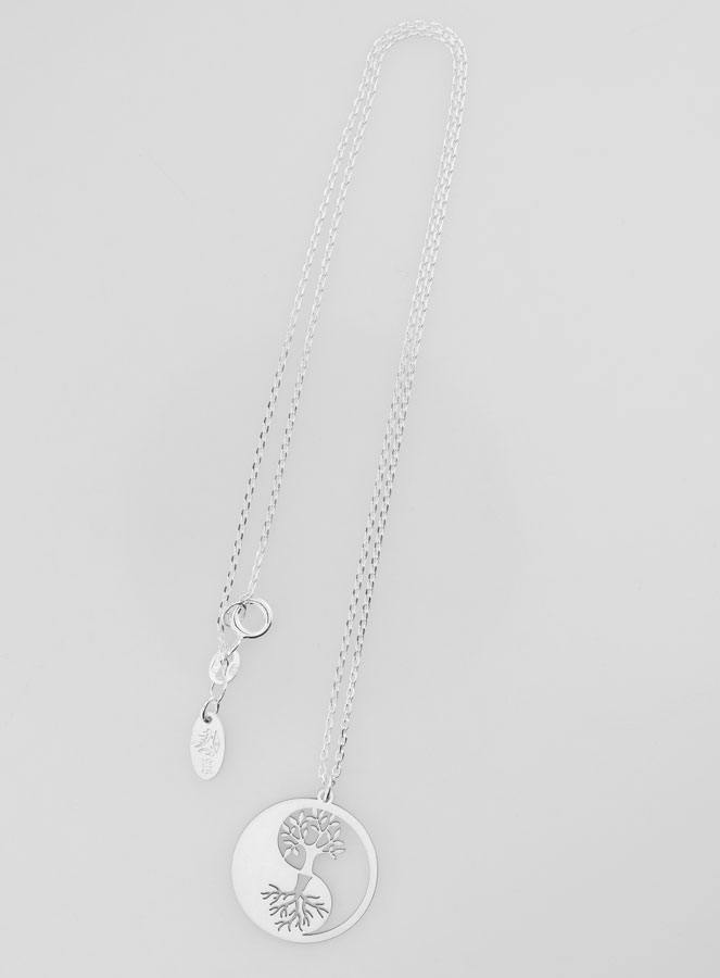 Collier Religieux en Argent - Arbre de Vie Yin & Yang (pic 2)