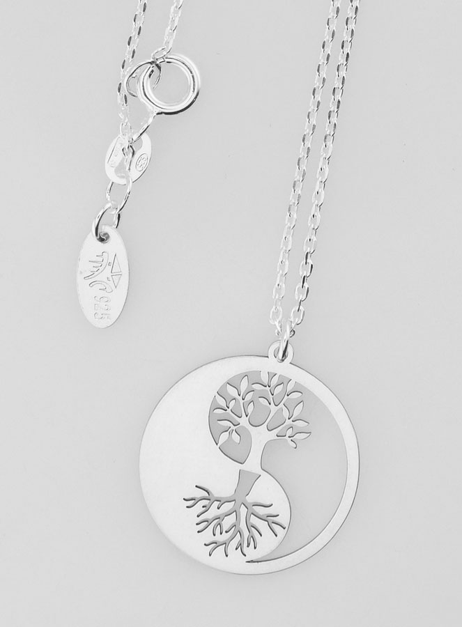 Collier Religieux en Argent - Arbre de Vie Yin & Yang (pic 4)