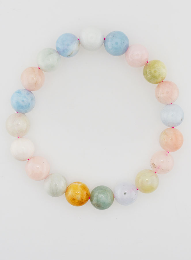 Bracelet en Pierre de Béryl - 10mm (pic 1)