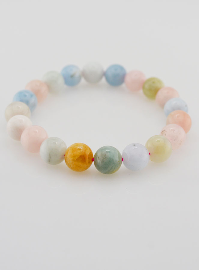 Bracelet en Pierre de Béryl - 10mm (pic 2)