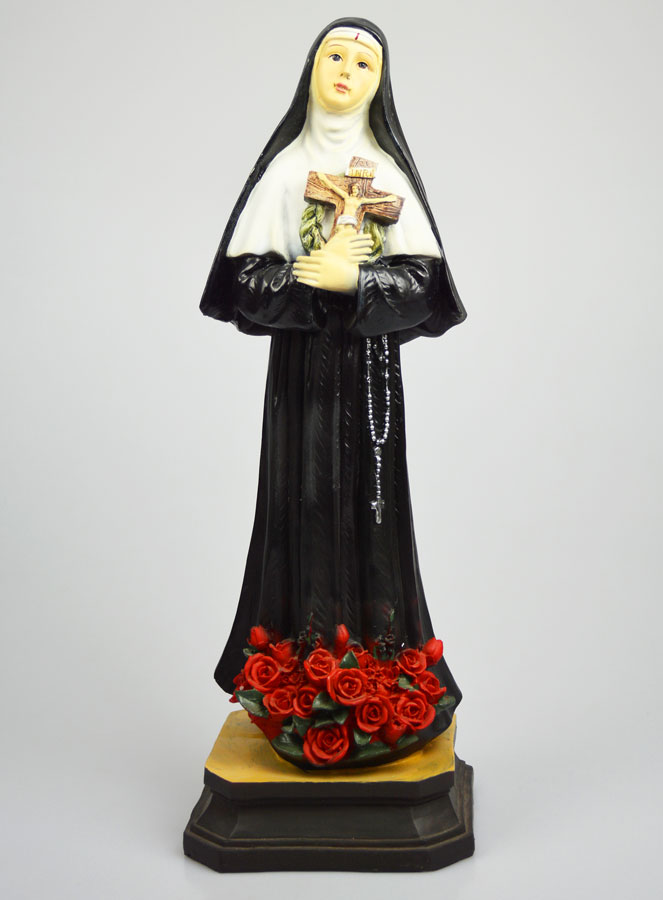 Statue Religieuse de Sainte Rita aux Roses - 40cm (pic 1)