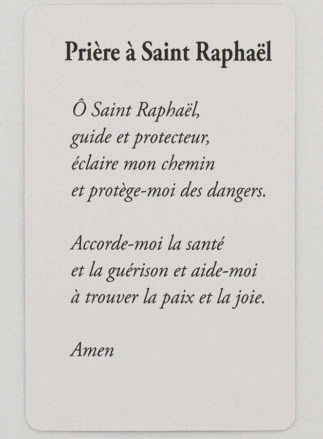 Carte de Prière à Saint Raphaël Archange (pic 2)