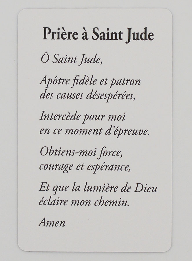 Carte de Prière à Saint Jude (pic 2)