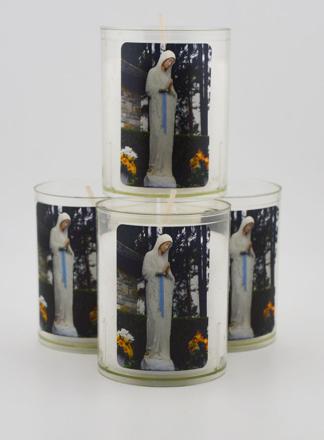 Lot de 4 Bougies Veilleuses de Notre Dame de Banneux (pic 1)