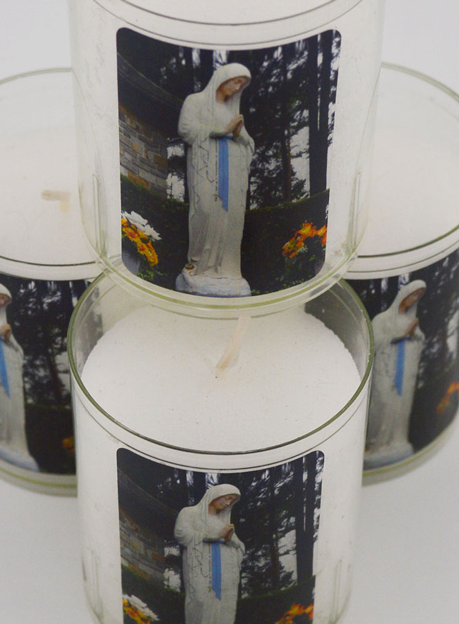 Lot de 4 Bougies Veilleuses de Notre Dame de Banneux (pic 3)